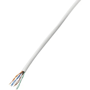 TRU COMPONENTS 1567146 sieťový kábel ethernetový CAT 5e U/UTP 4 x 2 x 0.14 mm² biela 100 m