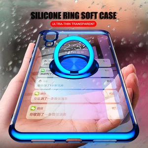 Bakeey Magnetic Car Holder Ring Holder Thin Color Plating Soft TPU Protective Case For Xiaomi Mi9/ Mi 9 Transparent Edit