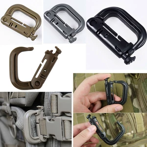 CAMTOA Max Load 90kg D-Ring Hook Mountaineering Buckle Key Chain Outdoor Climbing Carabiner Tactical Tool