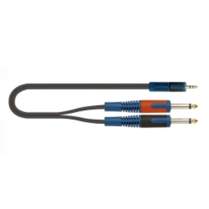 Quik Lok Rksa140-1 Kabel Mini Jack Stereo - 2 X Jack Mono (1m)
