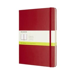 MOLESKINE Zápisník tvrdý čistý červený XL (192 strán)