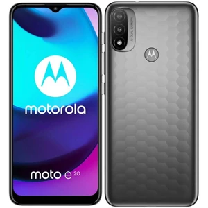 Mobilný telefón Motorola Moto E20 2+32GB -  Graphite (PASY0004PL) smartfón • 6,5" uhlopriečka • IPS displej • 1600 × 720 px • obnovovacia frekvencia 6