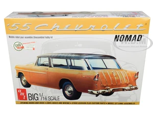 Skill 3 Model Kit 1955 Chevrolet Nomad Wagon 2-in-1 Kit 1/16 Scale Model by AMT