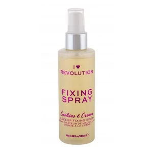 Makeup Revolution London I Heart Revolution Fixing Spray Cookies & Cream 100 ml fixátor make-upu pre ženy