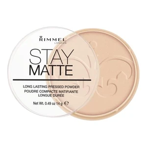 Rimmel London Stay Matte 14 g púder pre ženy 003 Peach Glow