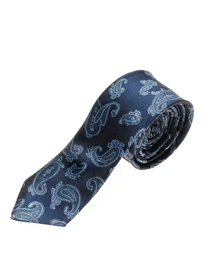 Tmavomodrá pánska elegantná kravata BOLF K106
