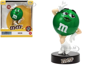 Green M&amp;Ms 5.25" Diecast Figurine "Metalfigs" Series by Jada