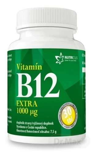 Vitamín B12 EXTRA 1000 μg tbl.30