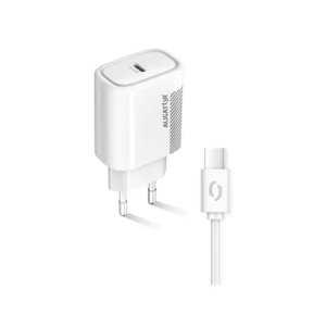 Nabíjačka do siete Aligator USB-C PD 20W + USB-C kabel (CHPD0003) biela sieťová nabíjačka • USB-C s podporou Power Delivery • maximálny prúd 3 A • výk