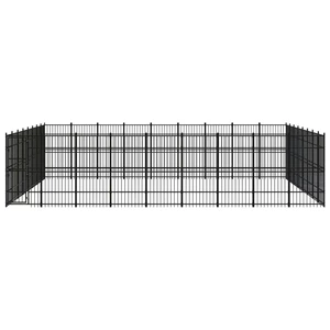 Outdoor Dog Kennel Steel 714.3 ft²