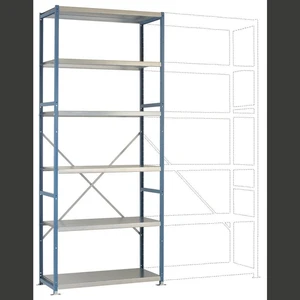 Manuflex RP1324.5007 základný modul regálu oddelenia 200 kg (š x v x h) 970 x 2500 x 600 mm ocel práškovo lakované brili
