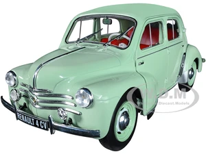 1955 Renault 4CV Vert dEau Green 1/18 Diecast Model Car by Solido