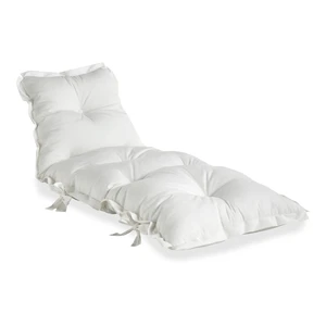 Biely variabilný futón vhodný do exteriéru Karup Design OUT™ Sit&Sleep White