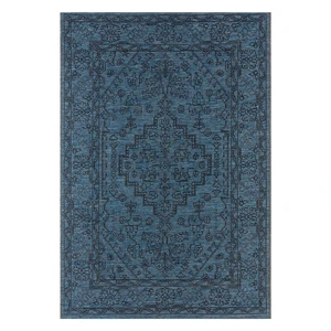 Tmavomodrý vonkajší koberec NORTHRUGS Tyros, 70 x 140 cm