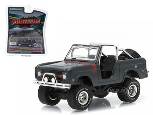 1968 Ford Bronco Custom Steel Gray "All Terrain" Series 1 1/64 Diecast Model Car by Greenlight