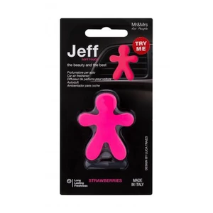 Mr&Mrs Fragrance Jeff Soft Touch Strawberries 1 ks vôňa do auta unisex