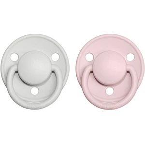 BIBS De Lux Natural Rubber Size 2: 6+ months dudlík Haze / Blossom 2 ks