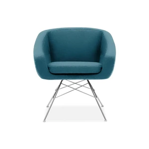 Tyrkysové kreslo Softline Aiko Felt Melange Turquoise