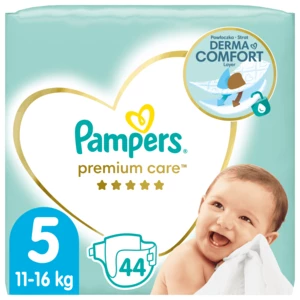 Pampers Premium Care plenky vel. 5, 11-16 kg, 44 ks