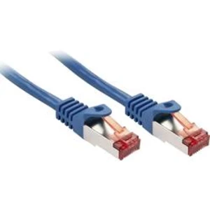Síťový kabel RJ45 LINDY 47352, 1.00 m, modrá