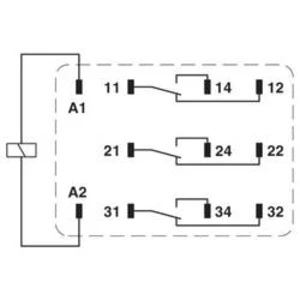 2903703 Relé Phoenix Contact REL-PR3- 24AC/3X21