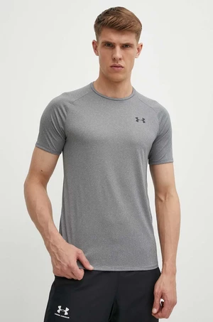 Tričko Under Armour 1345317 pánske, šedá farba, jednofarebné