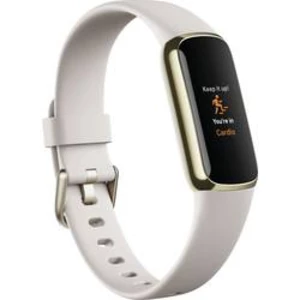Fitness hodinky FitBit Luxe, zlatá, bílá