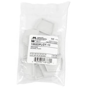 Koncová deska Hammond Electronics 1552DPLGY-10, plast ABS , šedá, 51 mm, 10 ks