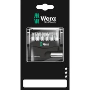 Sada bitů Bit-Check SB 12 Metal 1, 12 ks Wera 05136393001 12dílná Bit-Check 12 Metal 1 SB