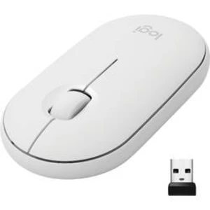 Optická Wi-Fi myš Logitech Pebble M350 910-005716, bílá