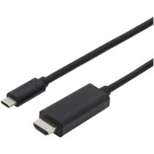 USB-C kabelový adaptér Digitus AK-300330-050-S AK-300330-050-S, 5.00 m, černá