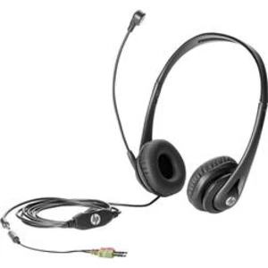 Headset k PC jack 3,5 mm na kabel HP Business V2 přes uši černá