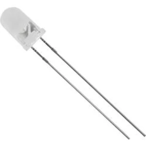 LED s vývody HuiYuan 5034Y1C-BSC-C, typ čočky kulatý, 5 mm, 15 °, 20 mA, 6000 mcd, žlutá