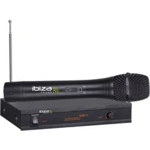 Sada bezdrátového mikrofonu Ibiza Sound VHF 1