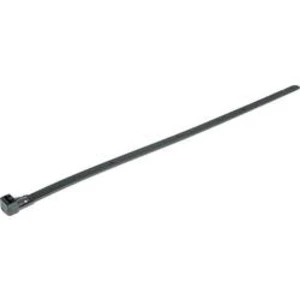 Stahovací pásky HellermannTyton REL180-PA66-BK 115-00027, 180 mm, černá, 100 ks