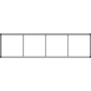 Ritto by Schneider 1554070, 15540/70, (š x v x h) 1630 x 431.5 x 145 mm, bílá