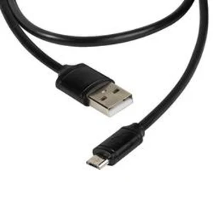 Kabel Vivanco DVVVMCUSB20BK 36292, 2.00 m, černá