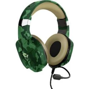 Trust GXT 323C CARUS herní headset na kabel, stereo přes uši, 2x 3,5 mm jack (mic./slu.), jack 3,5 mm, zelenožlutá, žlutá