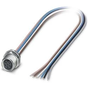 Vestavný zástrčkový konektor pro senzory - aktory Phoenix Contact SACC-DSI-M8FS-6CON-M10/0,5 1456103 zásuvka, vestavná, 0.50 m, 1 ks