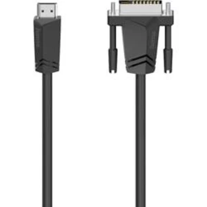HDMI / DVI kabel Hama [1x HDMI zástrčka - 1x DVI-D zástrčka ] černá 1.5 m