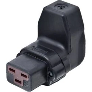 Úhlová síťová IEC zásuvka C19 Kalthoff T70, 250 V, 16 A, černá, 444006
