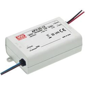Napájecí zdroj pro LED konstantní napětí Mean Well APV-25-15, 25 W (max), 0 - 1.68 A, 15 V/DC