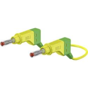 Stäubli XZG425/SIL bezpečnostní měřicí kabely [lamelová zástrčka 4 mm - lamelová zástrčka 4 mm] zelená, žlutá, 1.50 m