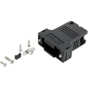 D-SUB pouzdro Conec 165X13419XE, 9 pólů, úhel připojení 45°, plast, černá, 1 ks