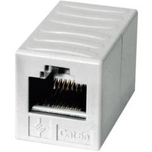 RJ45 síťový adaptér Telegärtner J00029A0062 CAT 6, [1x RJ45 zásuvka - 1x RJ45 zásuvka], alpská bílá