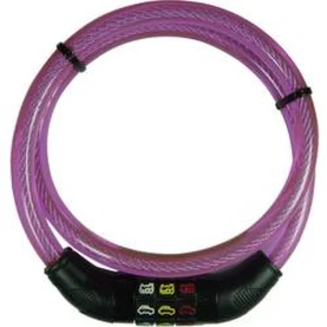 Lankový zámek Security Plus CSL80Pink, (Ø x d) 12 mm x 800 mm, růžová