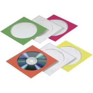 CD/DVD papírové obaly, 100 ks, různé barvy