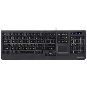 Klávesnice Perixx Periboard-513, integrovaný touchpad, tlačítka myši, černá
