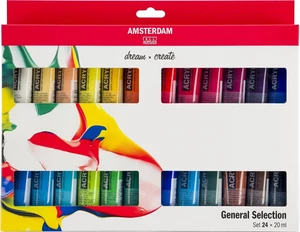 Amsterdam Ensemble de peintures acryliques 24x20 ml