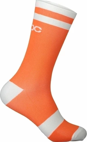 POC Lure MTB Long Sock Zink Orange/Hydrogen White M Șosete ciclism
